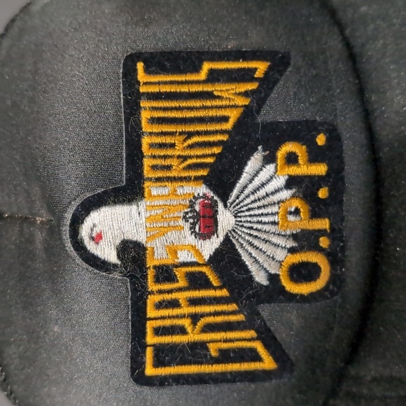 A.J.M Headwear ,Grass Warrior's O.P.P Black Mesh, Snapback Trucker Hat. - Picture 2 of 7